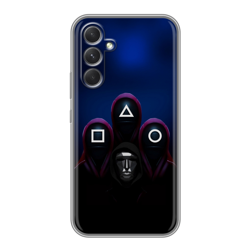 Силиконовый противоударный чехол на Samsung Galaxy A54 5G с принтом Игра Кальмара Силиконовый противоударный чехол на Samsung Galaxy A54 5G с принтом Игра Кальмара