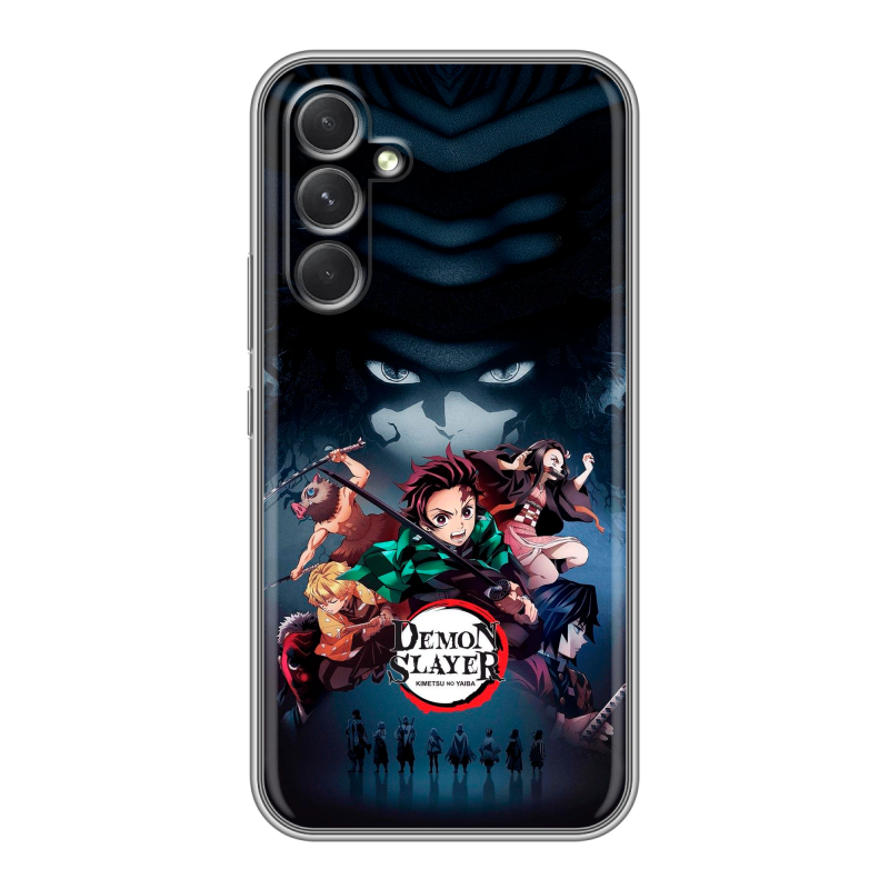 Силиконовый чехол на Samsung Galaxy A54 5G с принтом Demon Slayer Клинок рассекающий демонов Силиконовый чехол на Samsung Galaxy A54 5G с принтом Demon Slayer Клинок рассекающий демонов