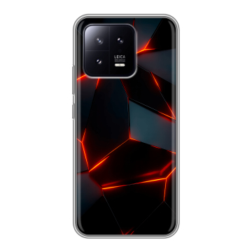 Силиконовый чехол на Xiaomi 13 с принтом Яркие абстракции Силиконовый чехол на Xiaomi 13 с принтом Яркие абстракции