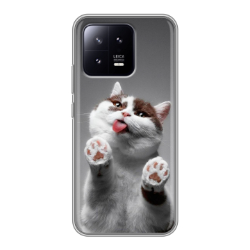 Силиконовый чехол на Xiaomi 13 с принтом Коты Силиконовый чехол на Xiaomi 13 с принтом Коты