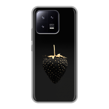 Силиконовый чехол на Xiaomi 13 с принтом Черная клубника Силиконовый чехол на Xiaomi 13 с принтом Черная клубника