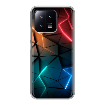Силиконовый чехол на Xiaomi 13 с принтом Абстракция неон Силиконовый чехол на Xiaomi 13 с принтом Абстракция неон