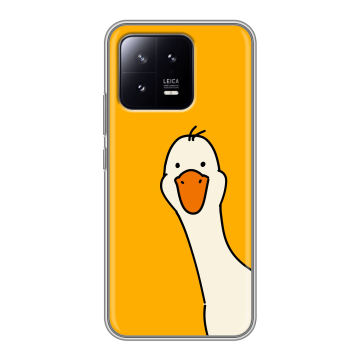 Силиконовый чехол на Xiaomi 13 с принтом Утка Силиконовый чехол на Xiaomi 13 с принтом Утка