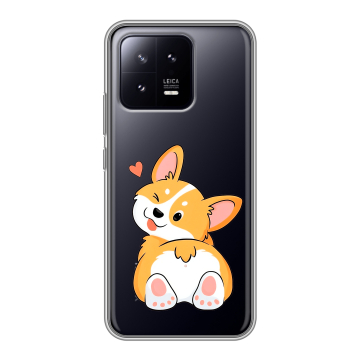 Силиконовый чехол на Xiaomi 13 с принтом Корги Силиконовый чехол на Xiaomi 13 с принтом Корги