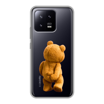 Силиконовый чехол на Xiaomi 13 с принтом Медведь Силиконовый чехол на Xiaomi 13 с принтом Медведь