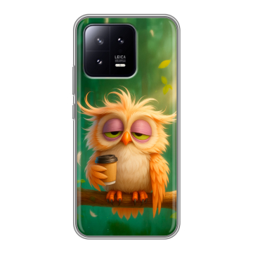 Силиконовый чехол на Xiaomi 13 с принтом сова Силиконовый чехол на Xiaomi 13 с принтом сова