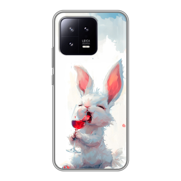 Силиконовый чехол на Xiaomi 13 с принтом кролик зайчик Силиконовый чехол на Xiaomi 13 с принтом кролик зайчик