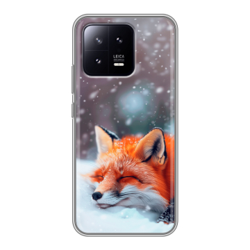 Силиконовый чехол на Xiaomi 13 с принтом лиса Силиконовый чехол на Xiaomi 13 с принтом лиса
