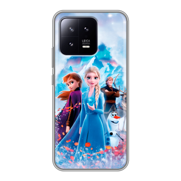 Силиконовый чехол на Xiaomi 13 с принтом Холодное сердце Frozen Силиконовый чехол на Xiaomi 13 с принтом Холодное сердце Frozen