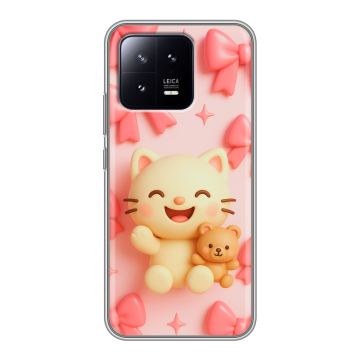 Силиконовый чехол на Xiaomi 13 с принтом для девочек Силиконовый чехол на Xiaomi 13 с принтом для девочек