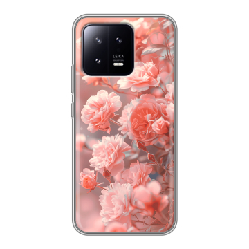Силиконовый чехол на Xiaomi 13 с принтом Розы цветы Силиконовый чехол на Xiaomi 13 с принтом Розы цветы