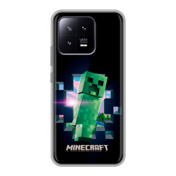 Силиконовый чехол на Xiaomi 13 с принтом Майнкрафт Minecraft