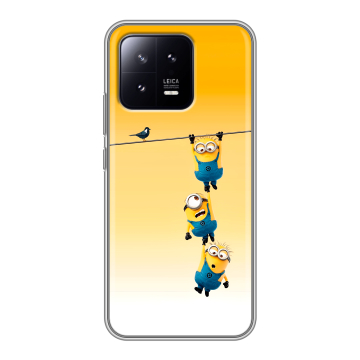 Силиконовый чехол на Xiaomi 13 с принтом Миньоны