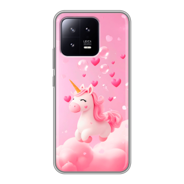 Силиконовый чехол на Xiaomi 13 с принтом Единорог Силиконовый чехол на Xiaomi 13 с принтом Единорог