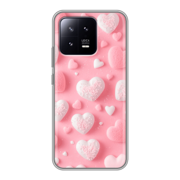 Силиконовый чехол на Xiaomi 13 с принтом Сердечки Силиконовый чехол на Xiaomi 13 с принтом Сердечки