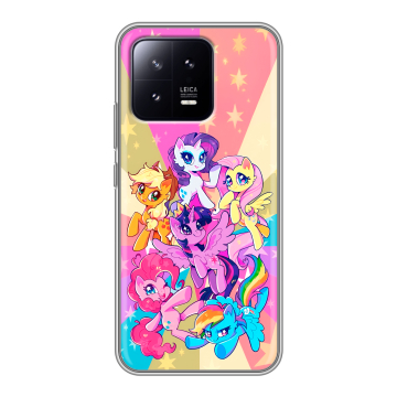 Силиконовый чехол на Xiaomi 13 с принтом My little pony Дружба чудо Силиконовый чехол на Xiaomi 13 с принтом My little pony Дружба чудо