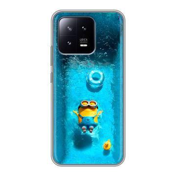 Силиконовый чехол на Xiaomi 13 с принтом Миньоны
