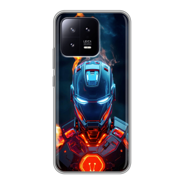 Силиконовый чехол на Xiaomi 13 с принтом IronMan Железный человек Силиконовый чехол на Xiaomi 13 с принтом IronMan Железный человек