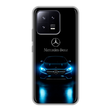 Силиконовый чехол на Xiaomi 13 с принтом Mercedes Мерседес Силиконовый чехол на Xiaomi 13 с принтом Mercedes Мерседес