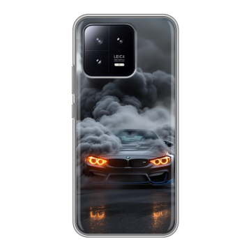 Силиконовый чехол на Xiaomi 13 с принтом BMW БМВ