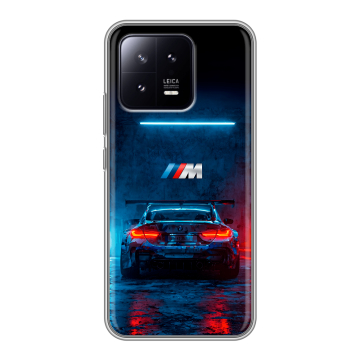 Силиконовый чехол на Xiaomi 13 с принтом BMW БМВ Силиконовый чехол на Xiaomi 13 с принтом BMW БМВ