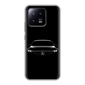 Силиконовый чехол на Xiaomi 13 с принтом Mercedes Мерседес Силиконовый чехол на Xiaomi 13 с принтом Mercedes Мерседес