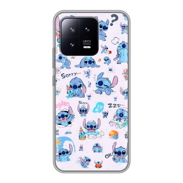 Силиконовый чехол на Xiaomi 13 с принтом Лило и Стич Силиконовый чехол на Xiaomi 13 с принтом Лило и Стич