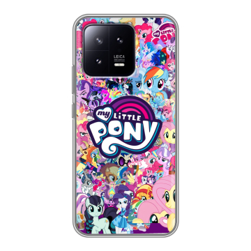 Силиконовый чехол на Xiaomi 13 с принтом My little pony Дружба чудо Силиконовый чехол на Xiaomi 13 с принтом My little pony Дружба чудо