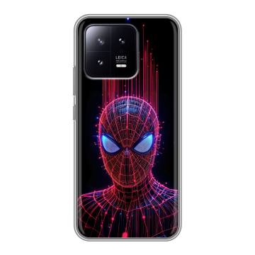 Силиконовый чехол на Xiaomi 13 с принтом Spiderman Человек паук