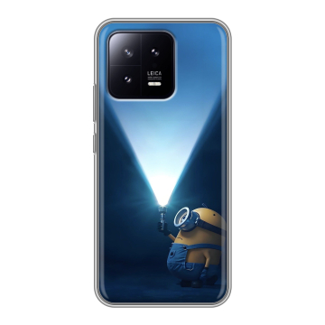 Силиконовый чехол на Xiaomi 13 с принтом Миньоны Силиконовый чехол на Xiaomi 13 с принтом Миньоны