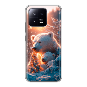 Силиконовый чехол на Xiaomi 13 с принтом Новый год Силиконовый чехол на Xiaomi 13 с принтом Новый год