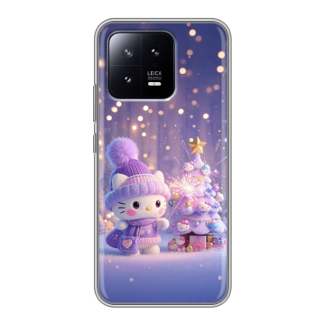 Силиконовый чехол на Xiaomi 13 с принтом Новый год Силиконовый чехол на Xiaomi 13 с принтом Новый год