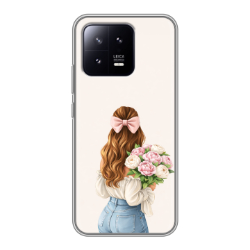 Силиконовый чехол на Xiaomi 13 с принтом женский Силиконовый чехол на Xiaomi 13 с принтом женский