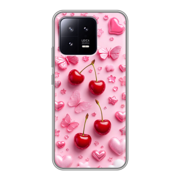 Силиконовый чехол на Xiaomi 13 с принтом для девочек Силиконовый чехол на Xiaomi 13 с принтом для девочек