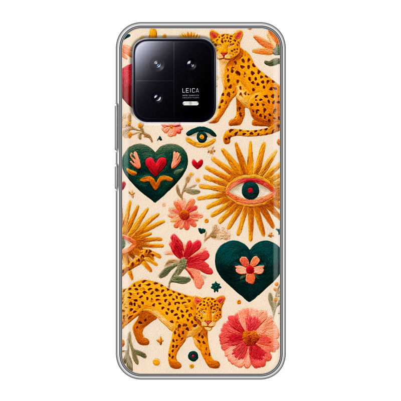Силиконовый противоударный чехол на Xiaomi 13 с принтом Модный принт Силиконовый противоударный чехол на Xiaomi 13 с принтом Модный принт