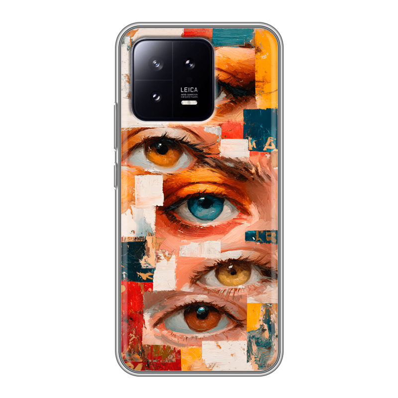 Силиконовый чехол на Xiaomi 13 с принтом Модный принт Силиконовый чехол на Xiaomi 13 с принтом Модный принт