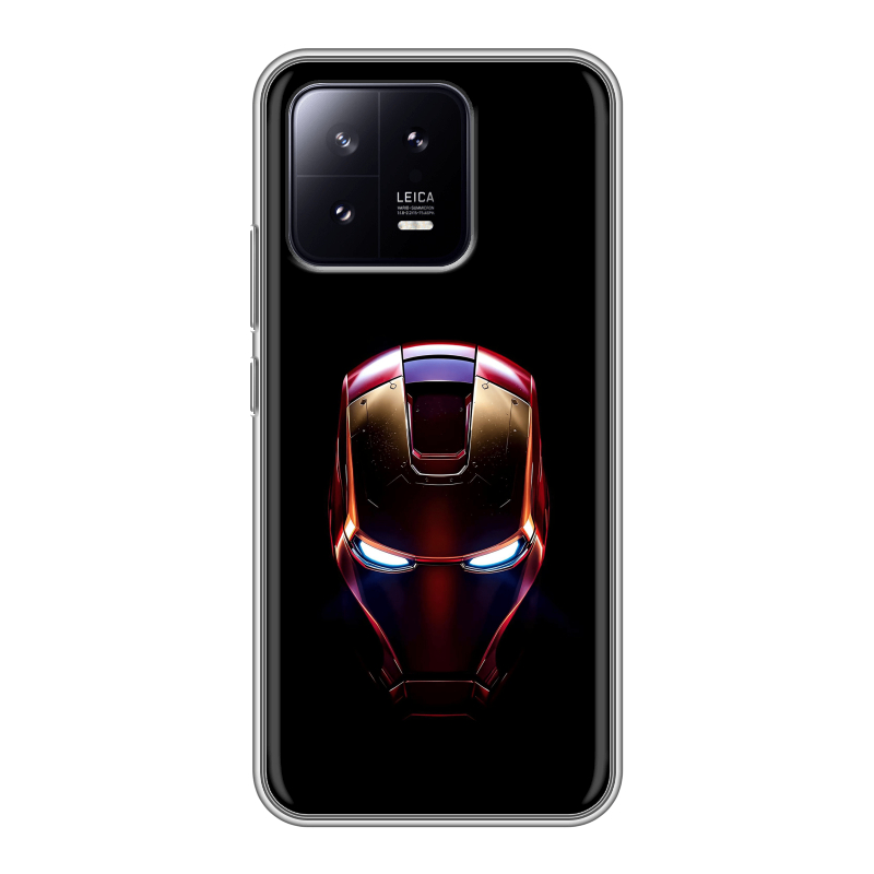 Силиконовый чехол на Xiaomi 13 с принтом IronMan Железный человек Силиконовый чехол на Xiaomi 13 с принтом IronMan Железный человек