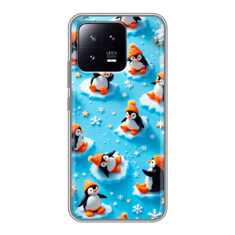 Силиконовый чехол на Xiaomi 13 с принтом Новый год Силиконовый чехол на Xiaomi 13 с принтом Новый год