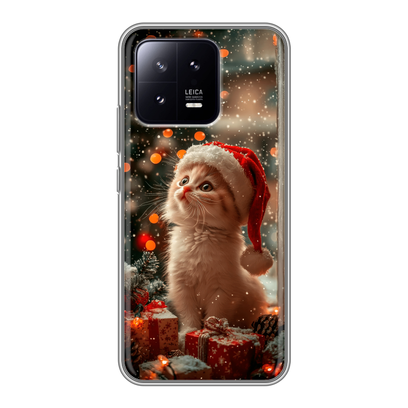 Силиконовый чехол на Xiaomi 13 с принтом Новый год Силиконовый чехол на Xiaomi 13 с принтом Новый год