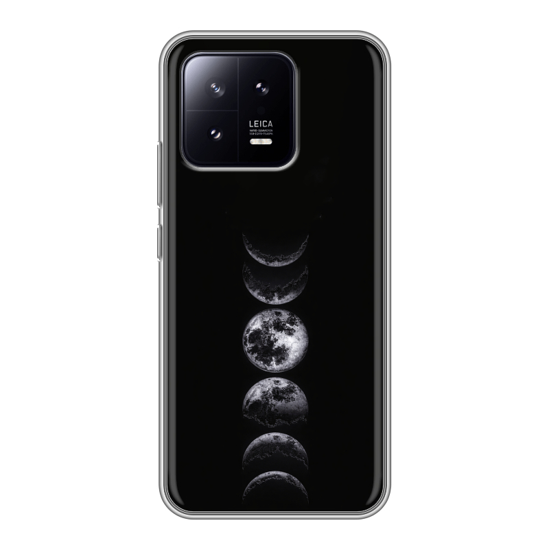 Силиконовый противоударный чехол на Xiaomi 13 с принтом женский Силиконовый противоударный чехол на Xiaomi 13 с принтом женский