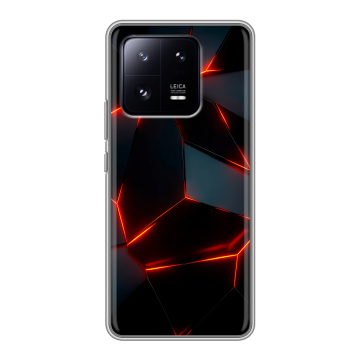 Силиконовый чехол на Xiaomi 13 Pro с принтом Яркие абстракции