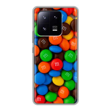 Силиконовый чехол на Xiaomi 13 Pro с принтом Конфеты