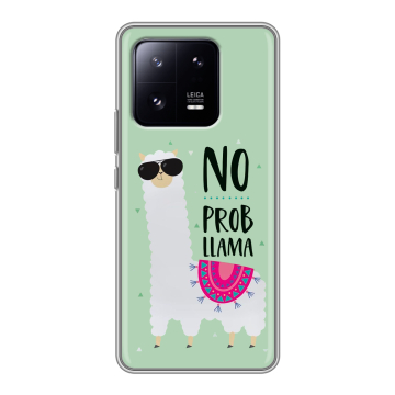 Силиконовый чехол на Xiaomi 13 Pro с принтом Лама
