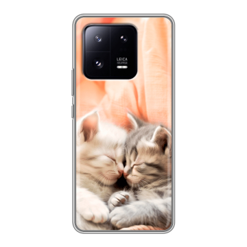 Силиконовый чехол на Xiaomi 13 Pro с принтом Котята Силиконовый чехол на Xiaomi 13 Pro с принтом Котята