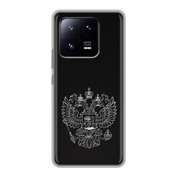 Силиконовый чехол на Xiaomi 13 Pro с принтом Герб России Силиконовый чехол на Xiaomi 13 Pro с принтом Герб России
