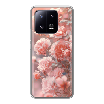 Силиконовый чехол на Xiaomi 13 Pro с принтом Розовые розы