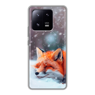 Силиконовый чехол на Xiaomi 13 Pro с принтом лиса