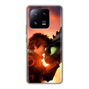 Силиконовый чехол на Xiaomi 13 Pro с принтом Как приручить дракона Силиконовый чехол на Xiaomi 13 Pro с принтом Как приручить дракона