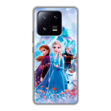Силиконовый чехол на Xiaomi 13 Pro с принтом Холодное сердце Frozen Силиконовый чехол на Xiaomi 13 Pro с принтом Холодное сердце Frozen