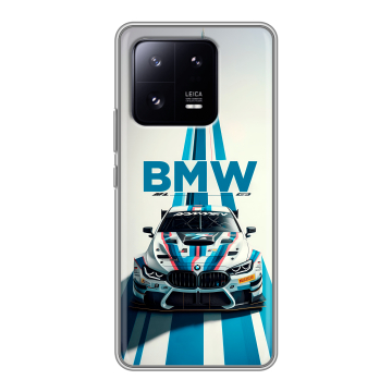 Силиконовый чехол на Xiaomi 13 Pro с принтом БМВ BMW Силиконовый чехол на Xiaomi 13 Pro с принтом БМВ BMW